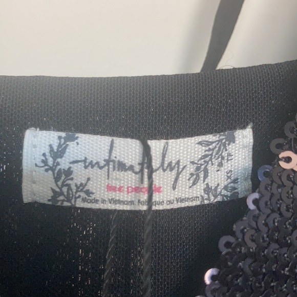 Free people black rose combo sequin dress - Picture 5 of 9